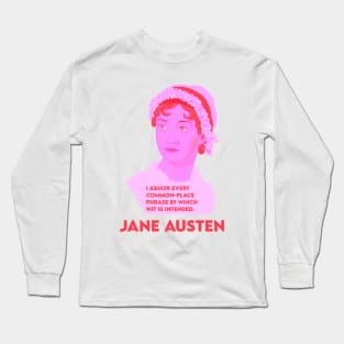 Jane Austen Quote from Sense and Sensibility Long Sleeve T-Shirt